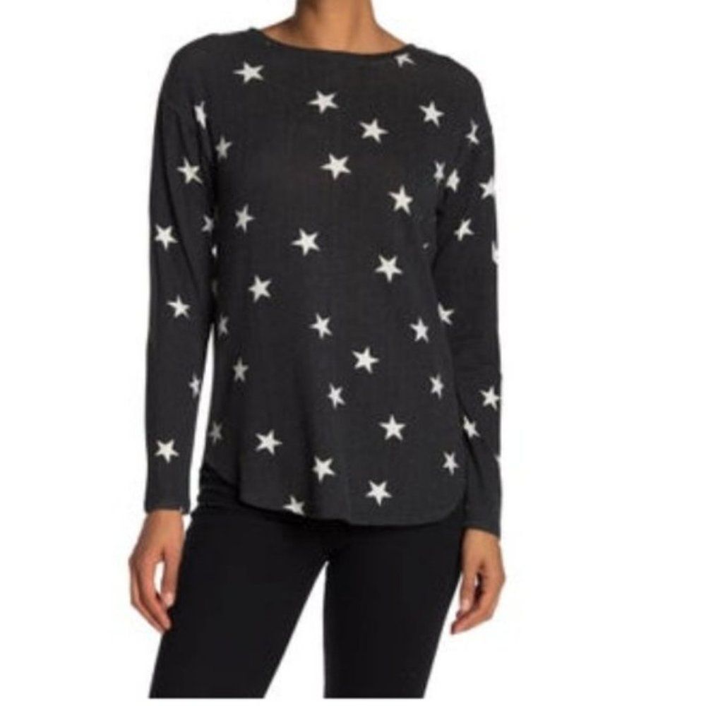 Bobeau Stars Logo Long Sleeve Tie Back T Shirt size XLP